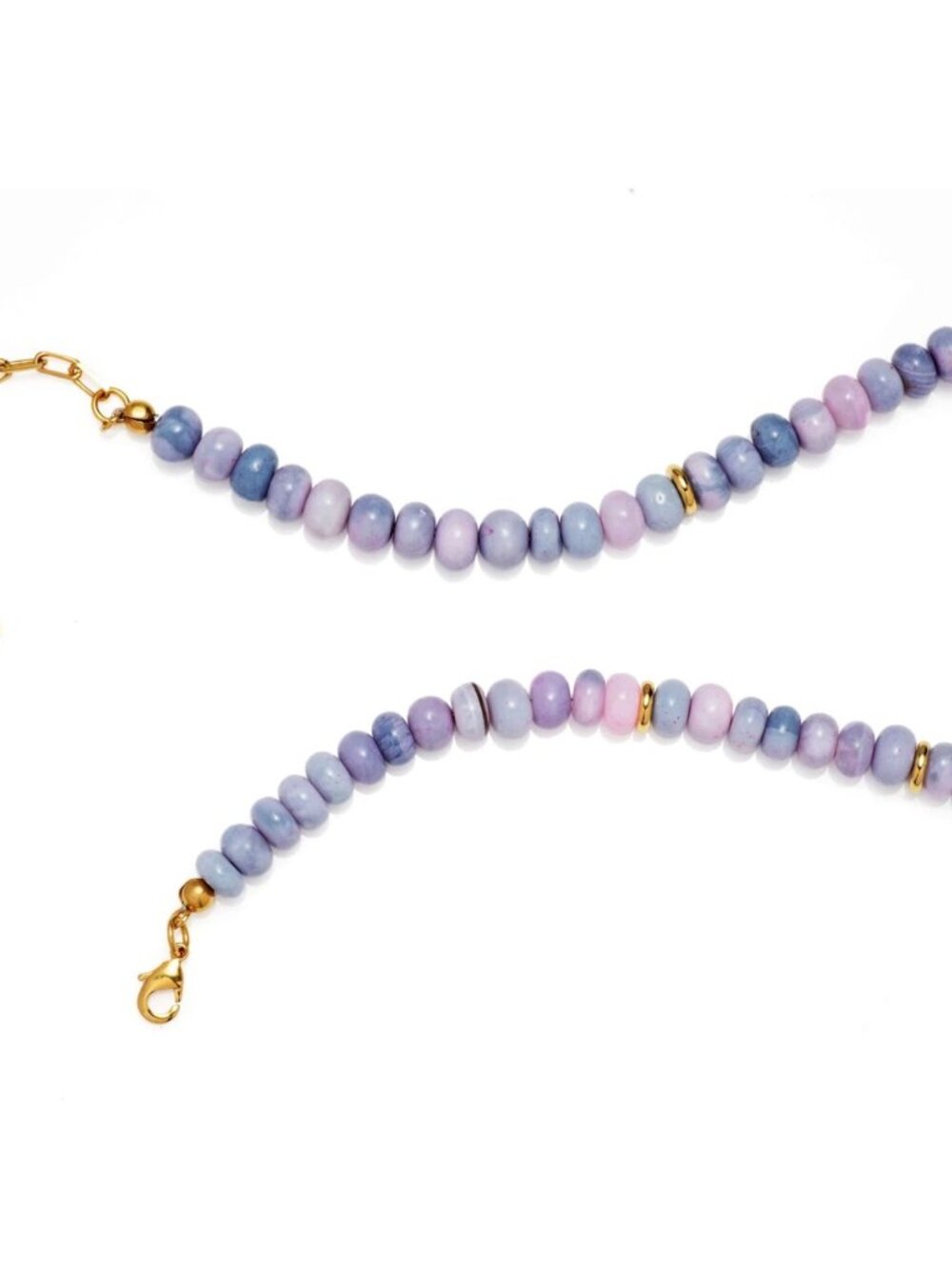 Mayamar NEW Purple Opal Beaded Baroque Pearl Necklace NWOT - Picture 9 of 9